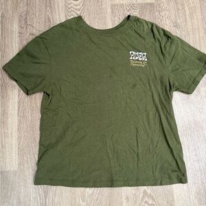RVCA Olive Green Short Sleeve Tee